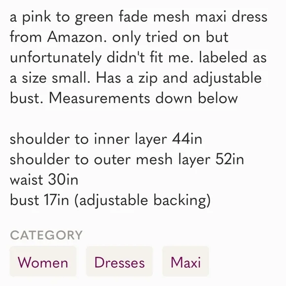 Ombré Maxi Dress - Picture 9 of 9